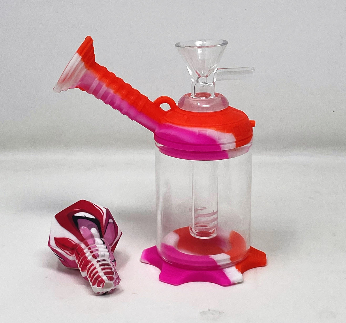 Mini Water Pipes Hot Selling Glass Bongs With Patterns Glass Bowl Silicone  Smoking Pipes For Smoking Tobacco 4.23 Bongs From Slkstore, $2.03