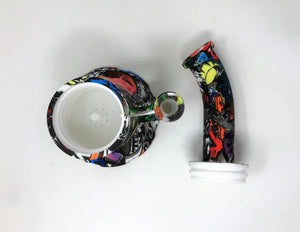 Music Graphic Unbreakable Silicone Detachable Large Jug Rig 14mm Bowl