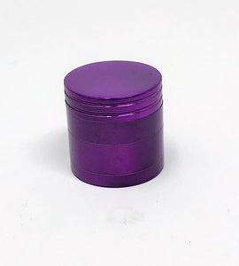 1.25" Herb Grinder with Pollen Catcher and Magnetic Lid - 4 Piece in Purple