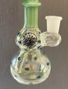 7" Thick Fumed Glass Bubbler w/Implosion