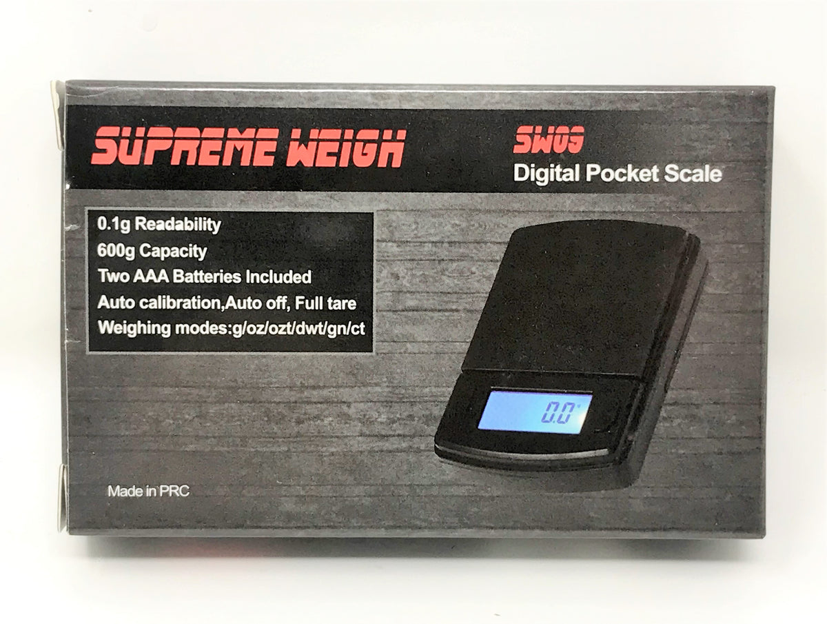 SUPREME WEIGHT Digital Pocket Scale 600g by 0.01g, Gram Scale (SW03) -