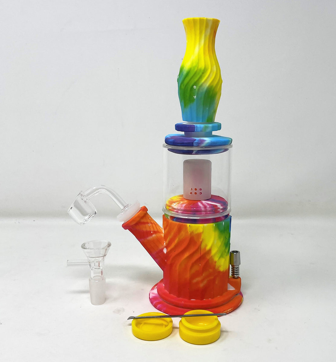 Up To 40% Off on Tie Dye Silicone Dab Rig with