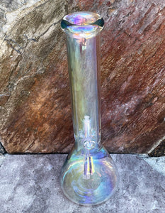 14" Heavy Thick Iridescent Glass Beaker Bong - Kaleidoscope Eyes