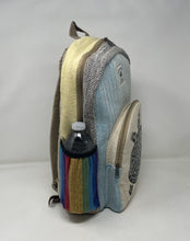 Large All Natural Pure Hemp Multi Pockets Laptop Backpack - Turtle Design