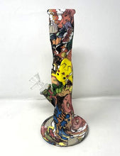 Thick Silicone Straight 10.5" Bong Pikachu Design