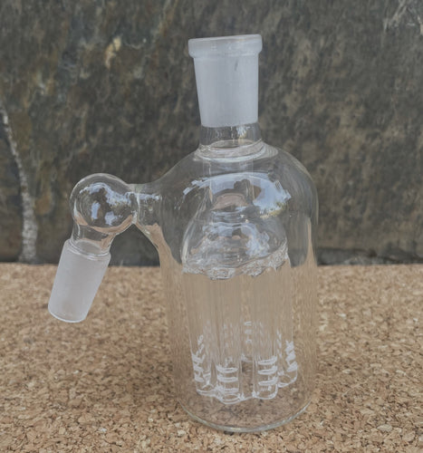 45 Degree14mm Male Thick Glass Ash Catcher,8 arm Tree Perc