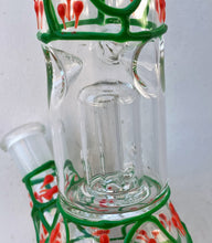 Beautiful Design Thick Glass 8" Beaker Bong with Dome Shower Perc
