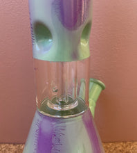 8" Glass Beaker Bong Dome Perc Ice Catchers Slide in stem with Bowl