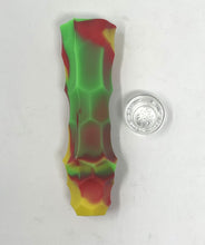 4" Silicone Chillum One Hitter with Glass 9 hole Bowl