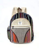 Natural Handmade Large Multi Pocket Hemp Nepal Backpack (THC FREE)
