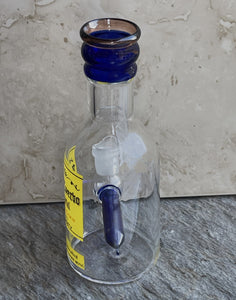 Collectible Mini Bottle Design 6" Thick Glass Bong w/shower Perc