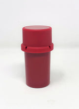 Solid Red Storage Container w/ Built-In Grinder