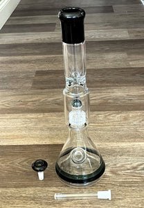 Awesome Thick Glass 17.5" Beaker Bong Shower Per & Dome Perc