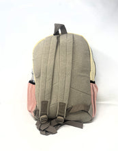 Large All Natural Pure Hemp Multi Pockets Laptop Backpack - Elephant Design