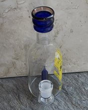 Collectible Mini Bottle Design 6" Thick Glass Bong w/shower Perc