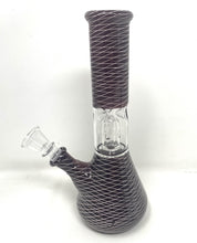 8" Beaker Dome Percolator Glass Bong Ice catchers Slide Stem with Bowl