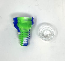 Silicone Herb Bowl 14mm/18mm Dual Use with Glass Screened Bowl