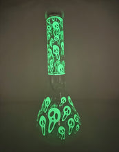 13" Collectible Heavy Beaker Bong and Glows in the Dark/Skulls 14mm Slide Bowls - BOO!