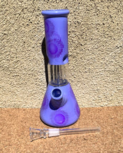 8" Glass Beaker Bong Dome Perc Ice Catchers Slide in stem with Bowl