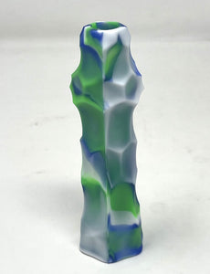 4" Silicone Chillum One Hitter with Glass 9 hole Bowl