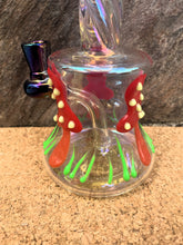 Collectible Handmade Thick Glass 8" Bong Mushroom design