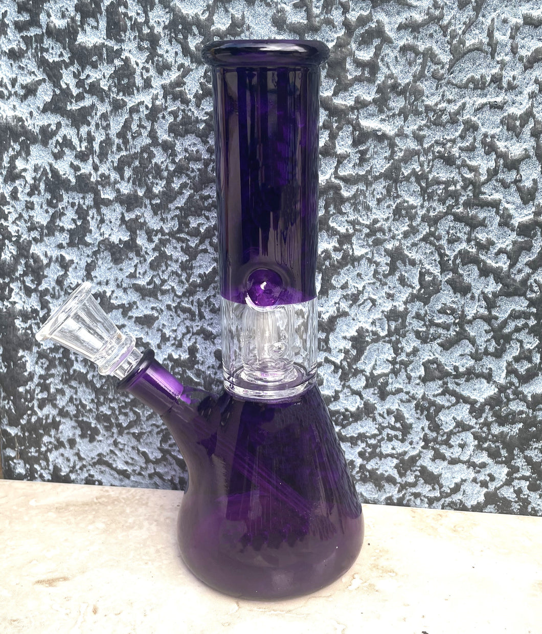 Beautiful Transparent Purple Thick Glass 8