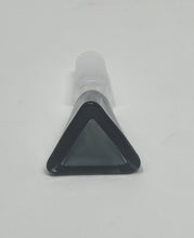 14MM Male Thick Transparent Black Glass Triangle Bowl