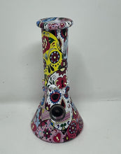 Collectible 6" Beaker Bong, Grinder, Metal Hand Pipe Day of the Dead Set