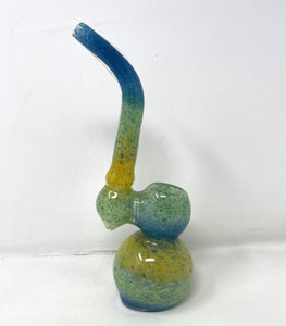 Beautiful Colored Thick glass 9.5" Bubbler