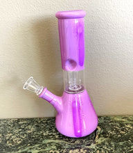 8" Glass Beaker Bong Dome Perc Ice Catchers Slide in stem with Bowl