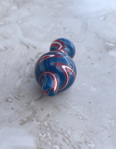 100% Super Thick 14mm Male Quartz Banger with Decorative Swirl Colors Carb Cap