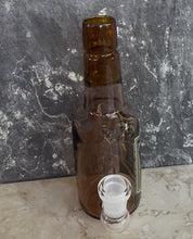 Collectible Thick Brown Glass 6.5" Bong Bottle Design
