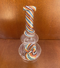 Swirl Colored Design Thick Glass 6" Rig Shower 14MM male bowl