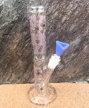 Collectible Handmade 10" Straight Bong w/honey comb Design