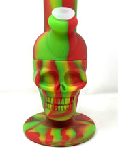 Thick Silicone Detachable Unbreakable 11" Skull Design Bong w/Claw Silicone Bowl