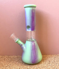 8" Glass Beaker Bong Dome Perc Ice Catchers Slide in stem with Bowl