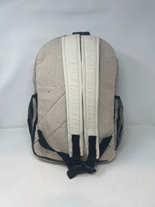 Large All Natural Pure Hemp  Laptop Sleeve Backpack - Owl Design