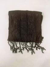 Exquisite Brown with Silver accents Thin & Lightweight Fashion Scarf