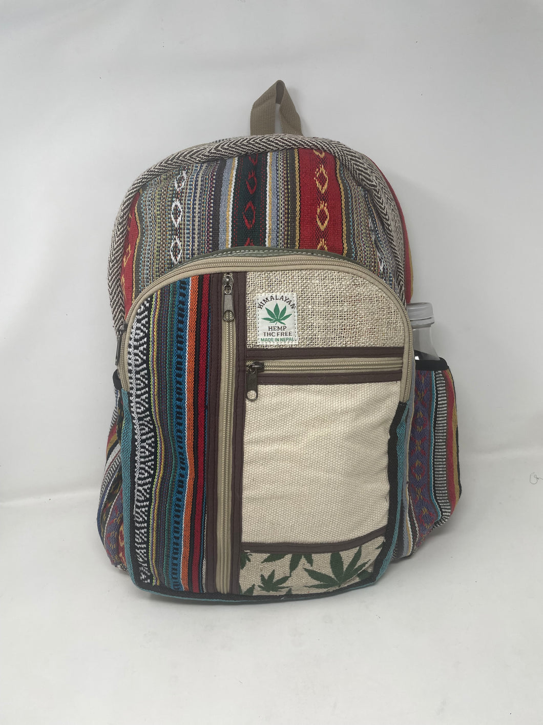 Unique Design Hemp Backpack Multi Pockets (THC FREE)