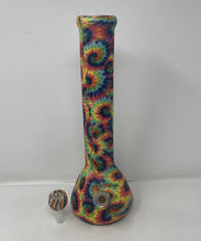 NEW! Tie Dye Design Silicone Detachable 13" Bong  14mm Bowl