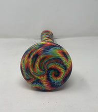 NEW! Tie Dye Design Silicone Detachable 13" Bong Glass Downstem Colored Bowl