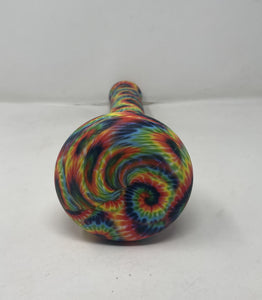 Tie Dye Design Silicone Detachable Beaker 13" Bong Glass Bowl