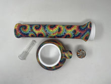 NEW! Tie Dye Design Silicone Detachable 13" Bong  14mm Bowl