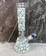 Best 14" Thick Heavy Glass Beaker Bong Glow in the Dark Skulls