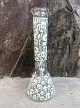 Best 14" Thick Heavy Glass Beaker Bong Glow in the Dark Skulls