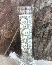 Best 14" Thick Heavy Glass Beaker Bong Glow in the Dark Skulls
