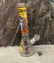 Collectible 14" Thick Heavy Glass Beaker Bong Scooby Doo Design 2 - Bowls