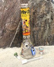 Collectible 14" Thick Heavy Glass Beaker Bong Scooby Doo Design 2 - Bowls