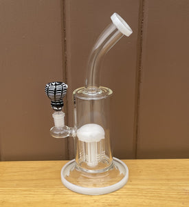 Thick Glass 10" Rig with 8 Arm Tree Perc, 14mm Bowl