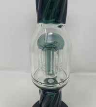 11" Straight Thick Glass Bong 8 Arm Perc twisted glass